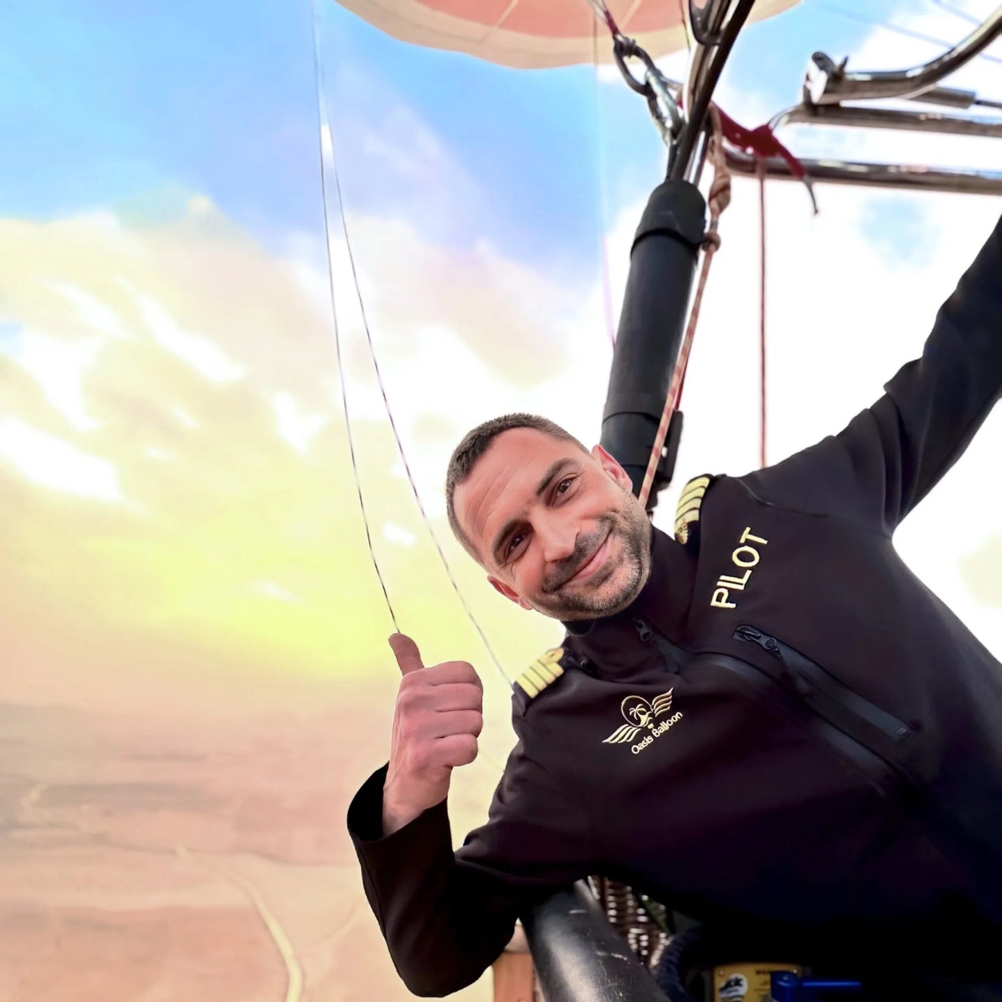 Montgolfière au-dessus de Marrakech