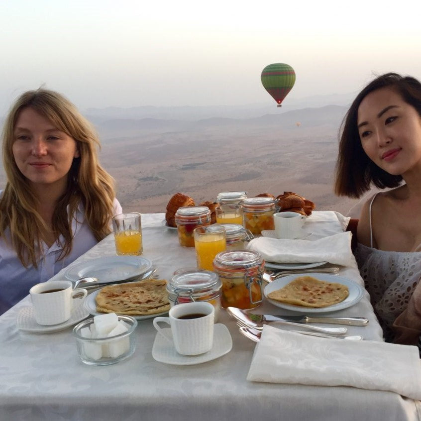 Montgolfière au-dessus de Marrakech